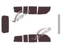 Mitsubishi Montero (3) 5-door (2000 - 2009) tinted film kit Mitsubishi Montero (3) 5-door (2000 - 2009) tinted film kit