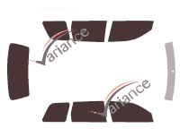 Tinted film kit Mitsubishi Outlander (1) 5 doors (2001 - 2007) Tinted film kit Mitsubishi Outlander (1) 5 doors (2001 - 2007)