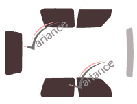 Tinted film kit Mitsubishi Pajero (2) Short 3 doors (1991 - 2000) Tinted film kit Mitsubishi Pajero (2) Short 3 doors (1991 - 2000)