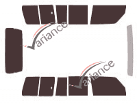 Tinted film kit Mitsubishi Pajero (2) Long 5 doors (1991 - 2000) Tinted film kit Mitsubishi Pajero (2) Long 5 doors (1991 - 2000)