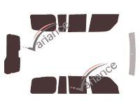 Tinted film kit Mitsubishi Pajero (3) Pinin 5 doors (2000 - 2007) Tinted film kit Mitsubishi Pajero (3) Pinin 5 doors (2000 - 2007)