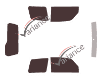 Tinted film kit Mitsubishi Pajero (3) Pinin 3 doors (2000 - 2007) Tinted film kit Mitsubishi Pajero (3) Pinin 3 doors (2000 - 2007)