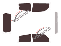 Mitsubishi Montero (4) 3-door (2006 - 2018) tinted film kit Mitsubishi Montero (4) 3-door (2006 - 2018) tinted film kit