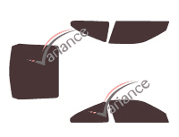 Tinted film kit Mitsubishi Eclipse (1) 3-door coupe (1990 - 1994) Tinted film kit Mitsubishi Eclipse (1) 3-door coupe (1990 - 1994)