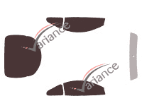 Tinted film kit Mitsubishi Eclipse (2) 3-door Coupe (1995 - 1999) Tinted film kit Mitsubishi Eclipse (2) 3-door Coupe (1995 - 1999)