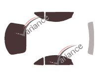 Mitsubishi Eclipse (3) Coupe 3-door tinted film kit (2000 - 2005) Mitsubishi Eclipse (3) Coupe 3-door tinted film kit (2000 - 2005)