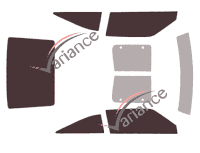 Nissan 300 ZX (1) Coupe 2 doors (1983 - 1990) tinted film kit Nissan 300 ZX (1) Coupe 2 doors (1983 - 1990) tinted film kit