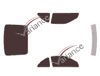 Nissan 300 ZX (2) Coupe 3-door tinted film kit (1989 - 2000)