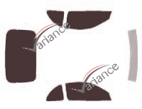 Nissan 300 ZX (2) Coupe 2-door tinted film kit (1989 - 2000)