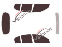 Nissan Almera (2) 5-door (2000 - 2006) tinted film kit Nissan Almera (2) 5-door (2000 - 2006) tinted film kit