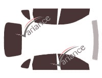 Nissan Almera (2) Tino 5 door (2000 - 2007) tinted film kit Nissan Almera (2) Tino 5 door (2000 - 2007) tinted film kit