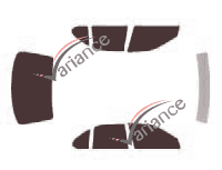 Nissan Altima Tinted Film Kit (2) 4-door sedan (1998 - 2001) Nissan Altima Tinted Film Kit (2) 4-door sedan (1998 - 2001)