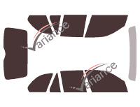 Tinted film kit Bmw X5 (1) 5 doors (1999 - 2006) Tinted film kit Bmw X5 (1) 5 doors (1999 - 2006)