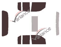 Nissan Frontier (2) Crew Cab Pick-up 4 puertas kit de láminas tintadas (2005 - 2021) Nissan Frontier (2) Crew Cab Pick-up 4 puertas kit de láminas tintadas (2005 - 2021)