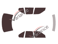 Nissan Maxima (3) 4-door sedan (1989 - 1995) tinted film kit Nissan Maxima (3) 4-door sedan (1989 - 1995) tinted film kit