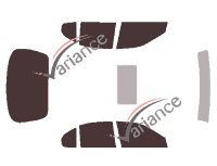 Nissan Maxima (4) 4-door sedan (1995 - 2000) tinted film kit Nissan Maxima (4) 4-door sedan (1995 - 2000) tinted film kit