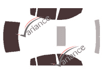 Nissan Maxima (6) 4-door sedan (2004 - 2008) tinted film kit Nissan Maxima (6) 4-door sedan (2004 - 2008) tinted film kit