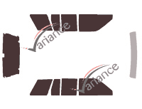 Kit film teinté Nissan Pathfinder (1) 5 portes (1987 - 1995)