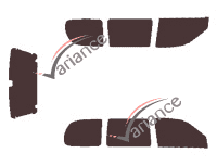 Nissan Quest (1) 5 doors (1993 - 1998) tinted film kit Nissan Quest (1) 5 doors (1993 - 1998) tinted film kit