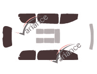 Nissan Quest (3) 5-door (2003 - 2009) tinted film kit Nissan Quest (3) 5-door (2003 - 2009) tinted film kit