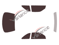 Nissan Skyline Coupe 2 door tinted film kit (1993 - 2002) Nissan Skyline Coupe 2 door tinted film kit (1993 - 2002)