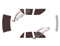 Nissan Stanza Sedan 4 door tinted film kit (1990 - 1992) Nissan Stanza Sedan 4 door tinted film kit (1990 - 1992)