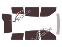 Nissan Terrano (2) 5-door tinted film kit (1993 - 2006) Nissan Terrano (2) 5-door tinted film kit (1993 - 2006)