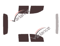 Kit film teinté Nissan Titan (1) Crew Cab Pick-up 4 portes (2004 - 2016)