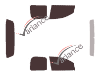 Kit film teinté Nissan Titan (1) King Cab Pick-up 4 portes (2004 - 2016)