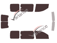 Tinted film kit Opel Combo (B) 6-door (2001 - 2011) Tinted film kit Opel Combo (B) 6-door (2001 - 2011)