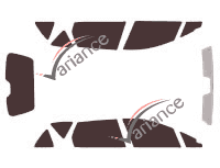 Peugeot 407 (1) SW Break 5 doors (2004 - 2011) tinted film kit Peugeot 407 (1) SW Break 5 doors (2004 - 2011) tinted film kit