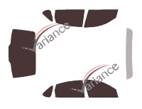 Buick Allure tinted film kit (1) 4-door sedan (2004 - 2010) Buick Allure tinted film kit (1) 4-door sedan (2004 - 2010)