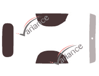 Kit film teinté Porsche Boxster (1) Phase 2 Cabriolet 2 portes (2003 - 2004)