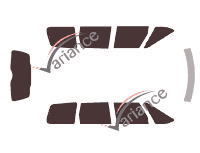 Kit pellicola colorata Renault Espace (3) Short 5 porte (1996 - 2002) Kit pellicola colorata Renault Espace (3) Short 5 porte (1996 - 2002)