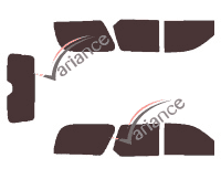 Cadillac Escalade (3) 5-door tinted film kit (2006 - 2014) Cadillac Escalade (3) 5-door tinted film kit (2006 - 2014)