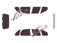 Tinted film kit Renault Scenic (1) 5 doors (1996 - 2003) Tinted film kit Renault Scenic (1) 5 doors (1996 - 2003)