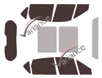 Tinted film kit Renault Scenic (2) Short 5 doors (2003 - 2009) Tinted film kit Renault Scenic (2) Short 5 doors (2003 - 2009)