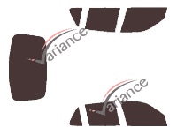 Tinted film kit Saab 9000 Sedan 4-door (1994 - 1998) Tinted film kit Saab 9000 Sedan 4-door (1994 - 1998)