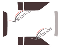 Cadillac Biarritz Cabriolet 2 door tinted film kit (1979 - 1985) Cadillac Biarritz Cabriolet 2 door tinted film kit (1979 - 1985)