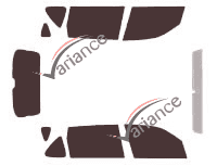 Tinted film kit Ssangyong Rexton (1) 5-door (2002 - 2017) Tinted film kit Ssangyong Rexton (1) 5-door (2002 - 2017)