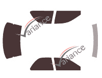 Subaru Impreza (1) sedán de 4 puertas (1993 - 2001) kit de láminas tintadas Subaru Impreza (1) sedán de 4 puertas (1993 - 2001) kit de láminas tintadas