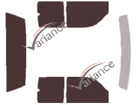 Chevrolet 1500-2500-3500 (1) Extended Cab Pick-up 2-door (1998 - 2007) tinted film kit Chevrolet 1500-2500-3500 (1) Extended Cab Pick-up 2-door (1998 - 2007) tinted film kit