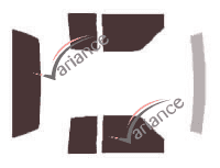 Chevrolet 1500-2500-3500 (4) Extended Cab Pick-up 2-door (1988 - 1998) tinted film kit Chevrolet 1500-2500-3500 (4) Extended Cab Pick-up 2-door (1988 - 1998) tinted film kit