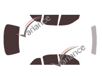 Toyota Corolla (7) Sedan 4 door (1993 - 1997) tinted film kit Toyota Corolla (7) Sedan 4 door (1993 - 1997) tinted film kit