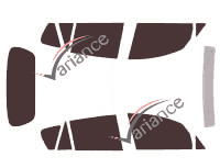 Toyota Corolla (2) Verso 5-door (2001 - 2006) tinted film kit Toyota Corolla (2) Verso 5-door (2001 - 2006) tinted film kit