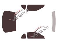 Toyota Paseo Coupe 2 door tinted film kit (1991 - 1995) Toyota Paseo Coupe 2 door tinted film kit (1991 - 1995)