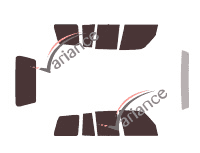 Toyota RAV4 (1) 5-door (1994 - 2000) tinted film kit Toyota RAV4 (1) 5-door (1994 - 2000) tinted film kit