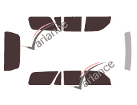 Toyota 4Runner (2) 5 doors (1995 - 2002) tinted film kit Toyota 4Runner (2) 5 doors (1995 - 2002) tinted film kit