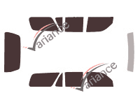 Toyota 4Runner (3) 5-door (2002 - 2010) tinted film kit Toyota 4Runner (3) 5-door (2002 - 2010) tinted film kit