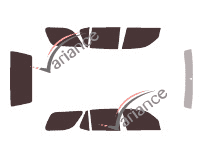 Toyota Sequoia (1) 5 doors (2000 - 2007) tinted film kit Toyota Sequoia (1) 5 doors (2000 - 2007) tinted film kit